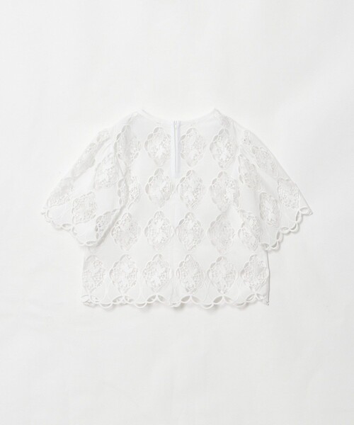 【LOULOU WILLOUGHBY】デシンドットフレアスリーブブラウス LOULOU WILLOUGHBY】デシンドットフレアスリーブブラウス