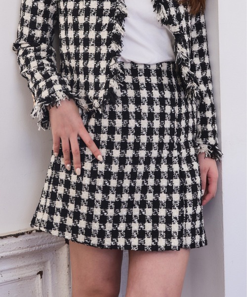 Meline M. パンツ Tweed Skort ツイードスカパン レディース