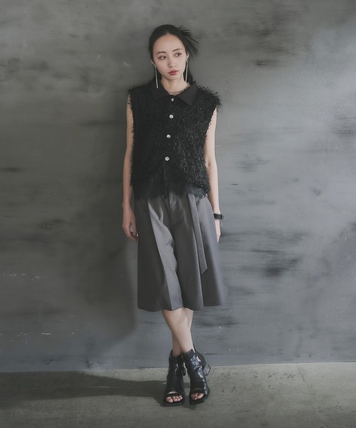 HARE tシャツ 2WAYフリンジシアーカーディガン(HARE) レディース