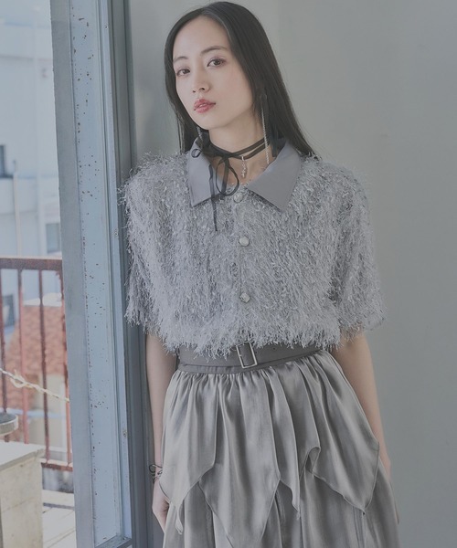 HARE tシャツ 2WAYフリンジシアーカーディガン(HARE) レディース