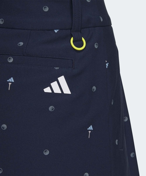 新品 Mサイズ アディダスゴルフ インナー付き グラフィックプリント スカート青 adidas（アディダス） スカート 撥水モノグラム スカート「adidas Golf