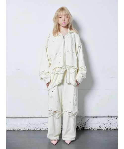 neith. スウェットパンツ ジャージ neith./ネイス/Rose Crush Sweat 