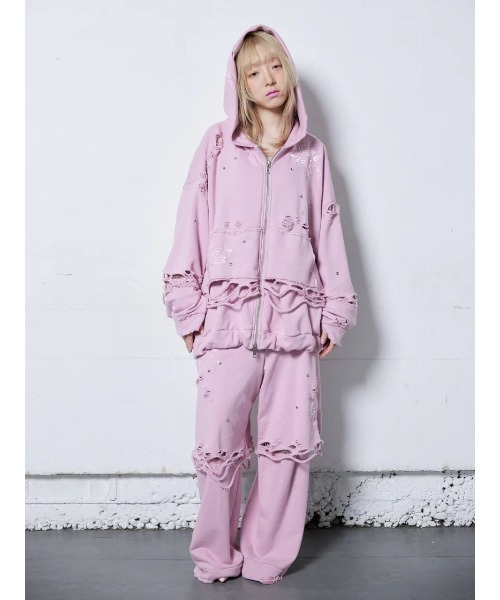 トップス neith. Rose Crush Hoodie Pink Rose Crush Hoodie(Pink) – neith.onlinestore