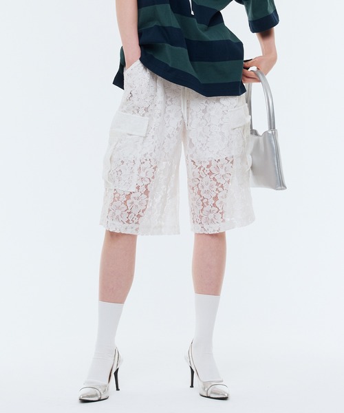 Narcissus カーゴパンツ 「Narcissus」レースハーフパンツ