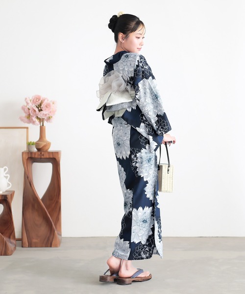 KIMONOMACHI 浴衣 レディース 浴衣 セット 吸水速乾 ポリエステル浴衣