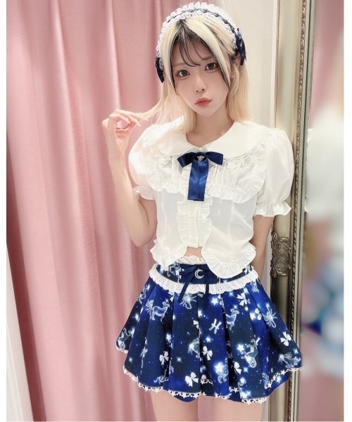 Ank Rouge ブラウス シャツ 星座のブラウス レディース