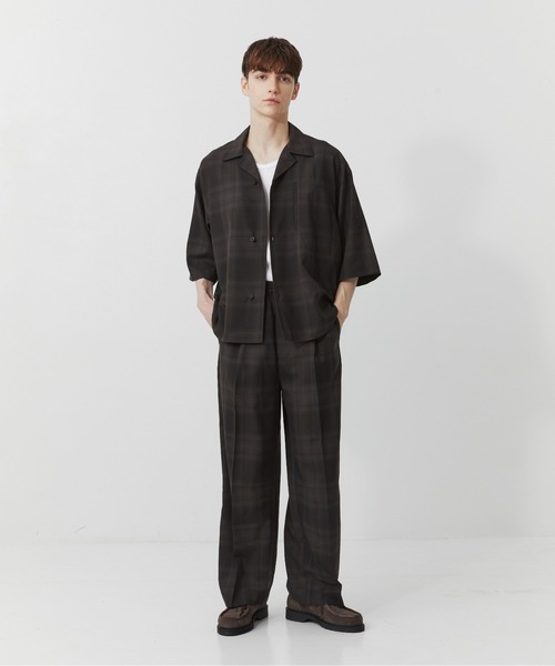[26SS新品同様]PUBLIC TOKYO/半袖ウールシャツ / サイズ1 PUBLIC TOKYO（パブリックトウキョウ） シャツ 半袖 「セットアップ