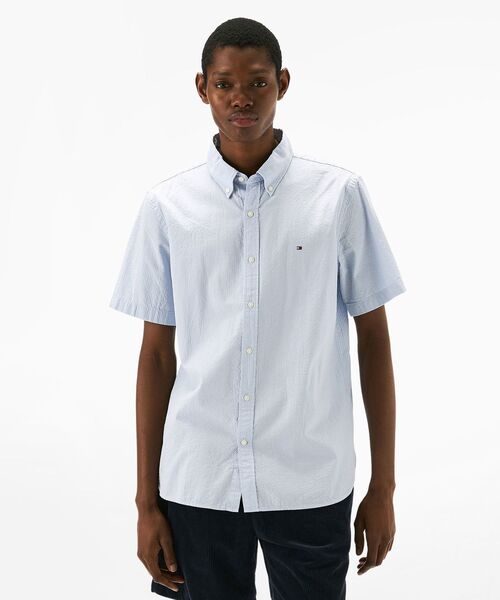 TOMMY HILFIGER（トミー・ヒルフィガー） シャツ シアサッカーソリッド
