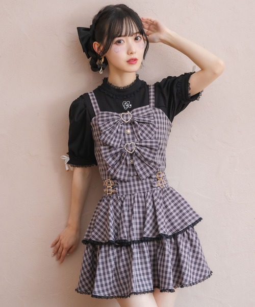 ROJITA（ロジータ） セットアップ ダブルリボンビスチェスカートセット
