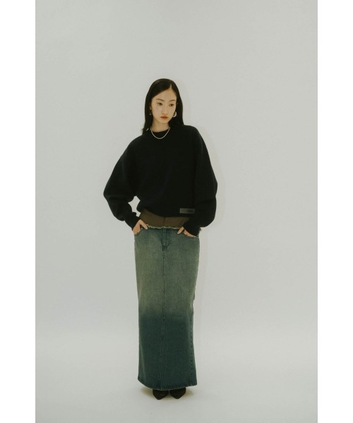 スカート knuth marf docking maxi denim skirt docking maxi denim skirt/2color | KNUTH MARF