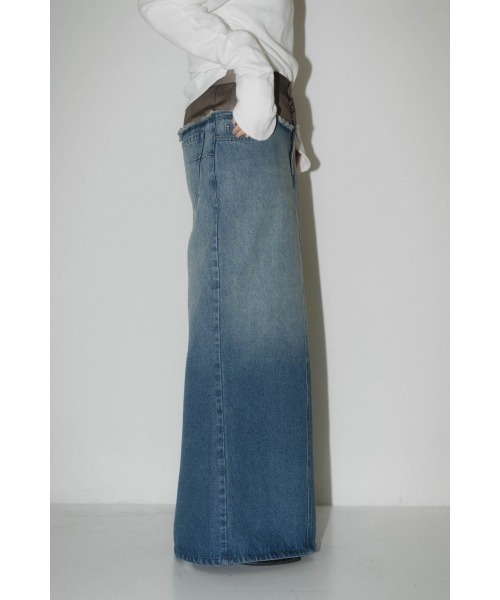 Knuth Marf スカート docking maxi denim skirt : ZOZOTOWN