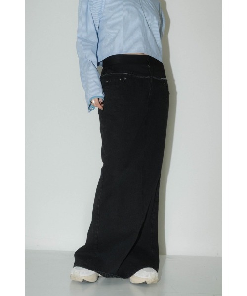 Knuth Marf スカート docking maxi denim skirt : ZOZOTOWN
