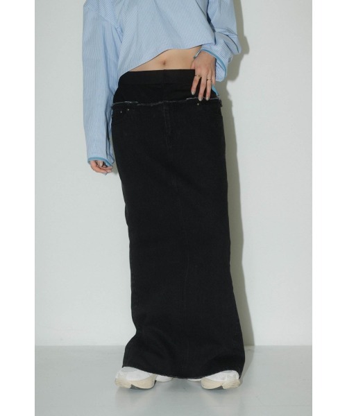 Knuth Marf スカート docking maxi denim skirt : ZOZOTOWN