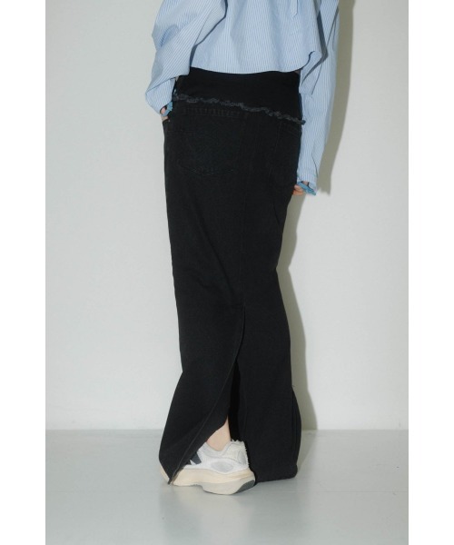 スカート Knuthmarf docking maxi denim skirt docking maxi denim skirt/2color | KNUTH MARF