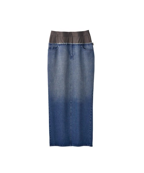 Knuth Marf スカート docking maxi denim skirt : ZOZOTOWN