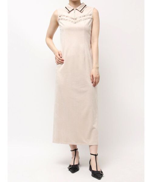 ワンピース レーヨンリネンタック使いワンピース Vlas Blomme