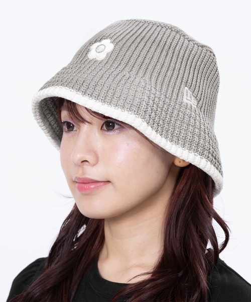 NEW ERA(R) × MARY QUANT♡ニットバケット ハット Amazon | [マリークワント] NEW ERA(R) ニットバケット ハット