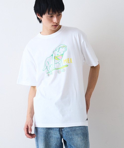 MEI tシャツ 「MEI/メイ」別注 アニマルプリント オーバーサイズ