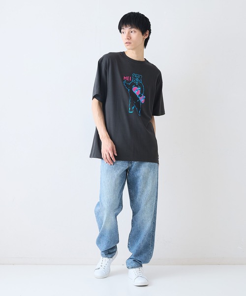 MEI tシャツ 「MEI/メイ」別注 アニマルプリント オーバーサイズ