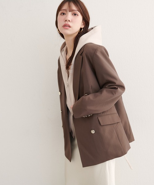 【新品未開封】AP STUDIO ジップニットブルゾン ナチュラル AP STUDIO（エーピーストゥディオ）の「new zip knit blouson（その他