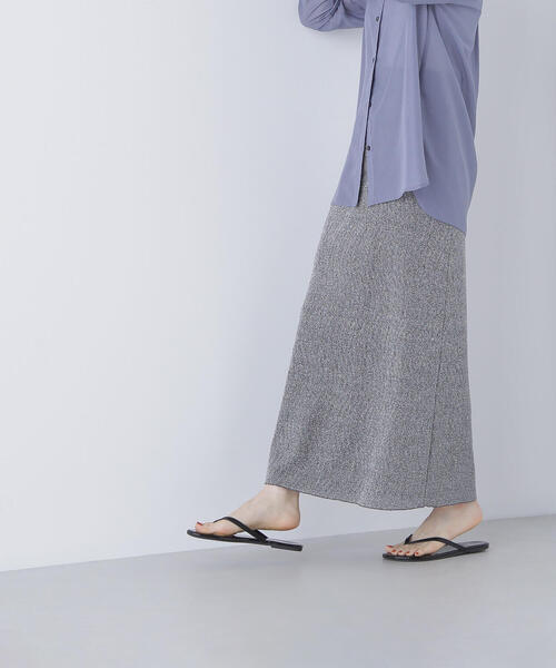NATURAL BEAUTY BASIC スカート シアーラメリブナロースカート