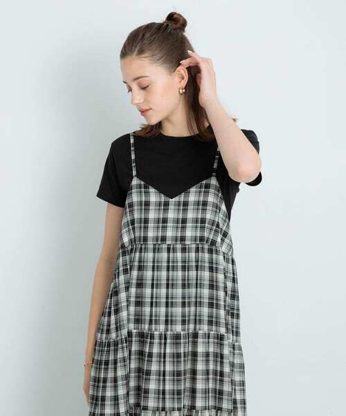 URBAN RESEARCH Sonny Label ワンピース 「UR TECH」チェック