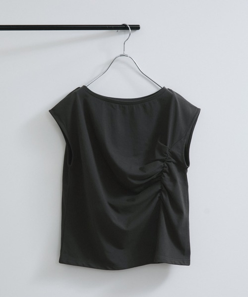 VIS（ビス） tシャツ アシメギャザートップス レディース : ZOZOTOWN 