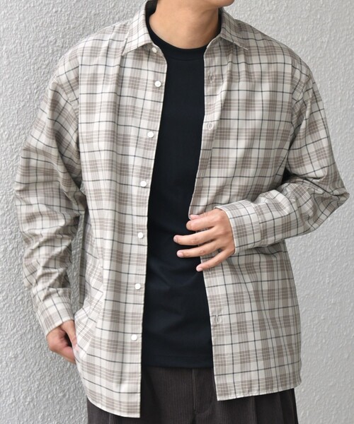 SHIPS any シャツ any:「洗濯機可能」LIM BLESS チェック レギュラー