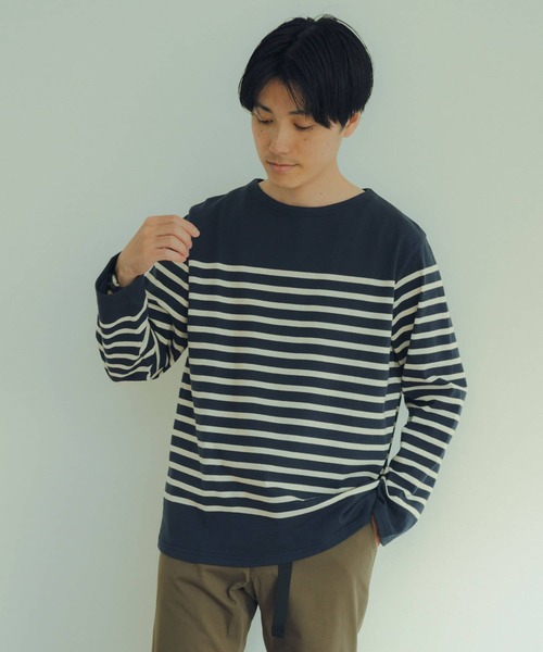 「ITEMS URBANRESEARCH」 長袖Tシャツ LARGE ホワイト系その他 メンズ