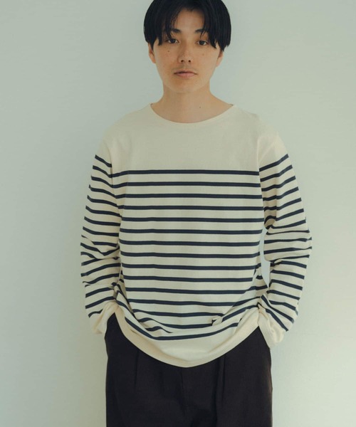 「ITEMS URBANRESEARCH」 長袖Tシャツ LARGE ホワイト系その他 メンズ