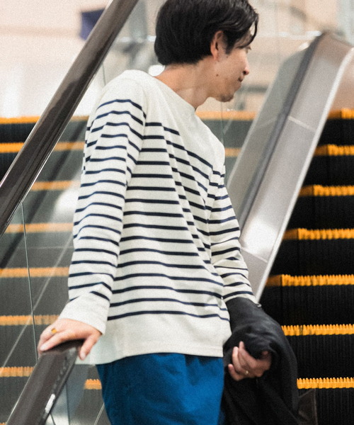 「ITEMS URBANRESEARCH」 長袖Tシャツ LARGE ホワイト系その他 メンズ