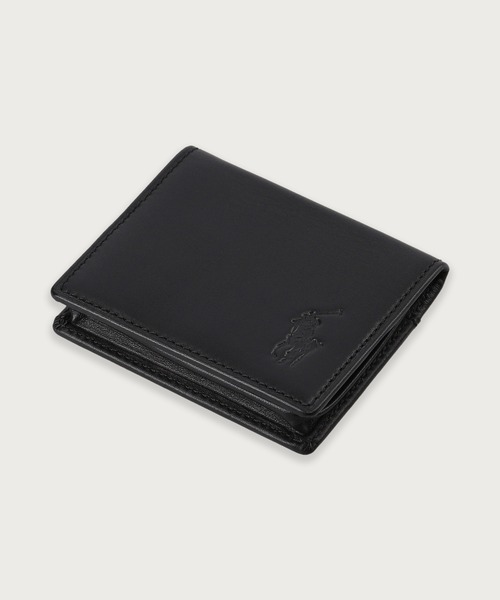【美品】Polo Ralph Lauren レザーコインケース POLO RALPH LAUREN コインケース ソフトシュリンクレザー ジップ