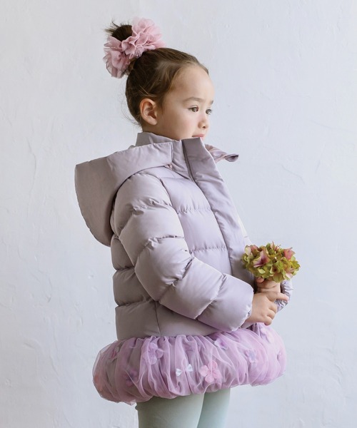 パンパンチュチュ　お花とリボンのバルーンコート panpantutu（パンパンチュチュ） ダウン アウター お花とリボンの