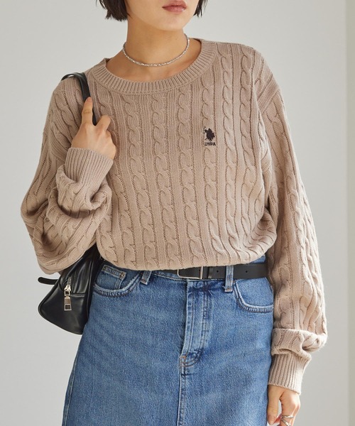 U.S. POLO ASSN.（ユーエスポロアッスン） ニット セーター 別注ワン