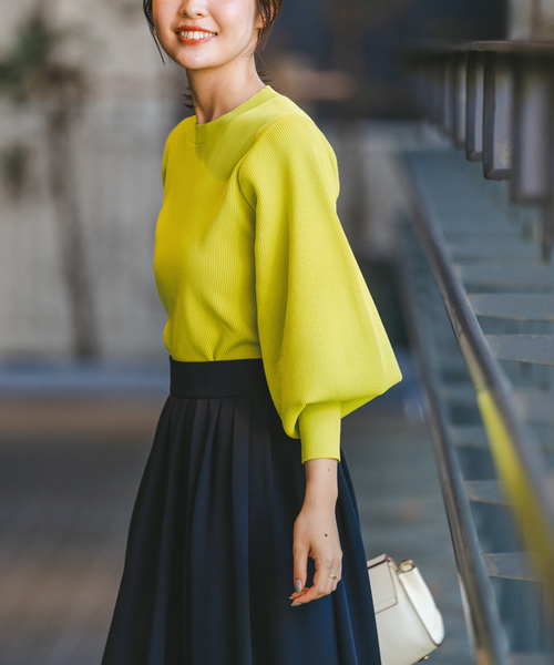 「NOBLE」 長袖ニット FREE ホワイト レディース_画像2