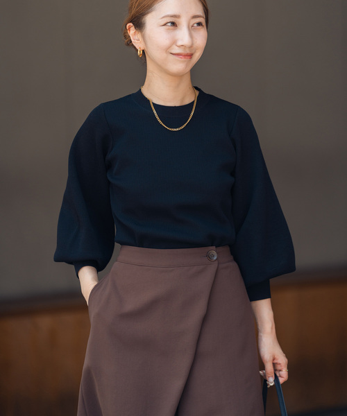 「NOBLE」 長袖ニット FREE ホワイト レディース_画像7