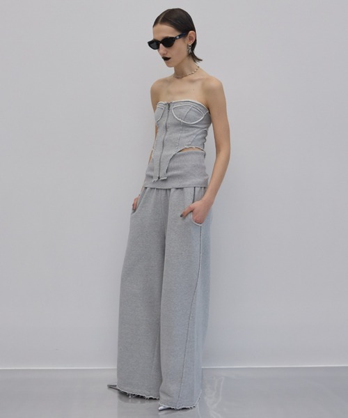 グレー ワイドパンツ スウェット JOSE MOON グレー ワイドパンツ スウェット JOSE MOON