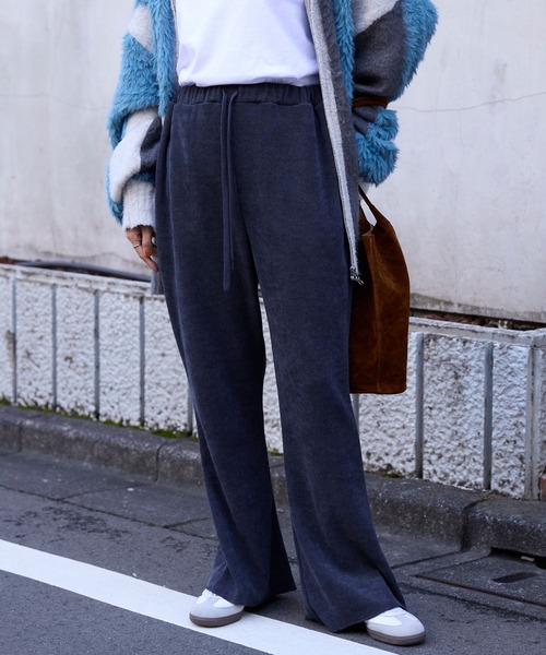 MONO-MART（モノマート） パンツ カットコーデュロイ イージーフレア