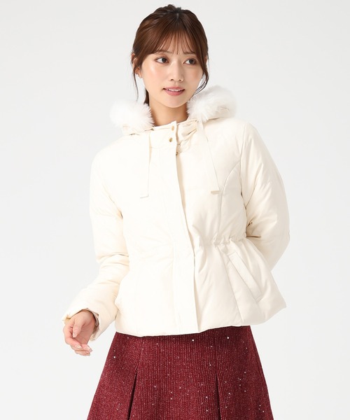 Misch Masch フード付きショートダウンジャケット　アイボリー　Sサイズ MISCH MASCH（ミッシュマッシュ） ダウンコート ダウンジャケット 2025