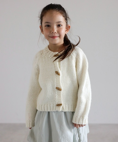 カーディガン 「3-10才対応」ローゲージカーディガン キッズ 子供服 男の子 女の子 | BONJOUR SAGAN enfant | 01