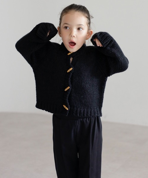 カーディガン 「3-10才対応」ローゲージカーディガン キッズ 子供服 男の子 女の子 | BONJOUR SAGAN enfant | 18