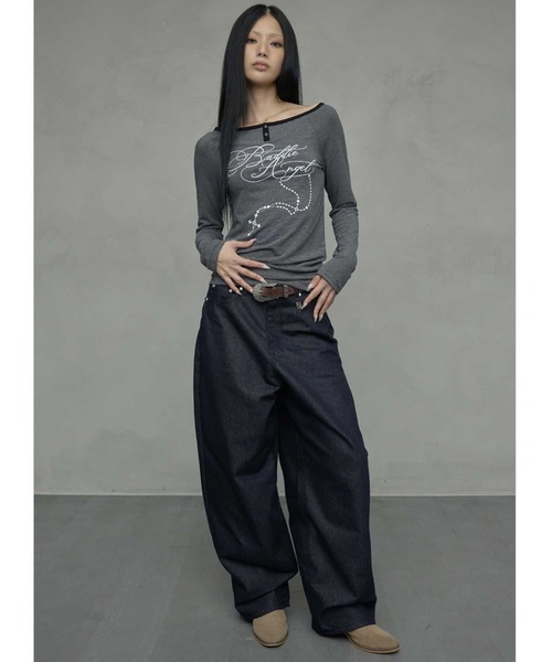 NIIER NOR パンツ A'GEM/9 × .kom 「NIIER NOR/ニアノア」 BADDIE