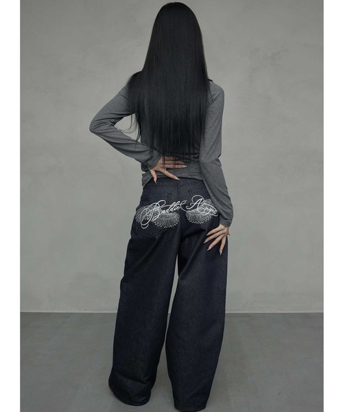 NIIER NOR パンツ A'GEM/9 × .kom 「NIIER NOR/ニアノア」 BADDIE