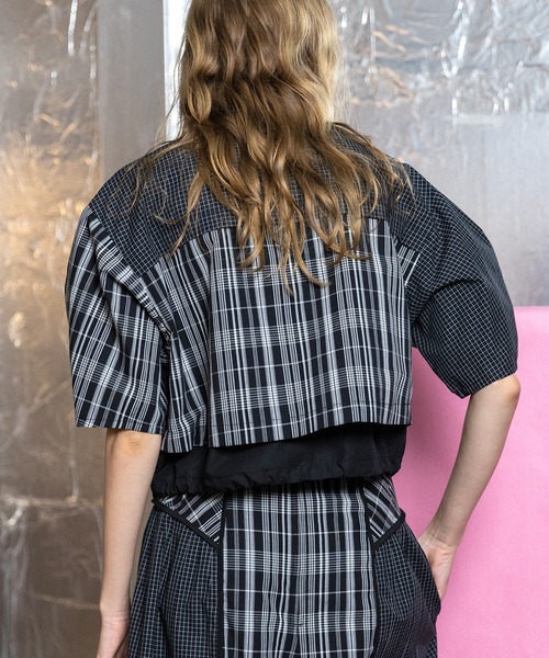 れな様♡クローゼット整理中✨アウラアイラ AULA AILA/アウラアイラ/別注チェックコンビネーションブルゾン