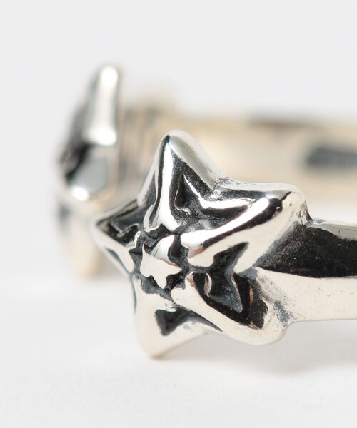 指輪 リング Double Star Free Ring レディース メンズの画像