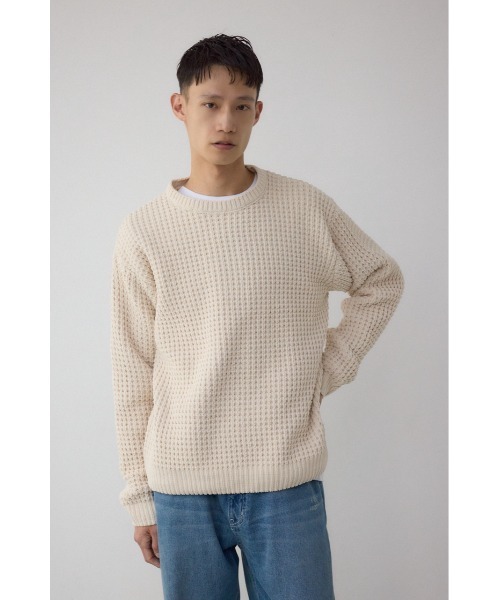 AZUL BY MOUSSY（アズールバイマウジー） セーター ニット ワッフル