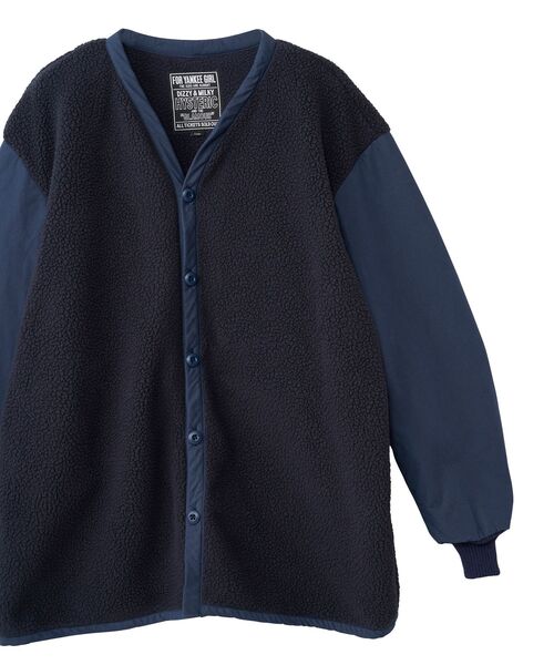 HYSTERIC GLAMOUR カーディガン ブラック HYSTERIC GLAMOUR - HYSTERIC STEEL編込 カーディガン / ブラック | Tempt