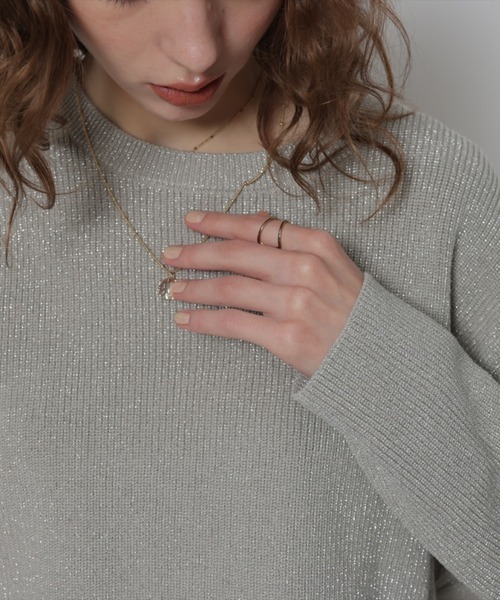 「CADUNE」 長袖ニット 38 ホワイト レディース_画像3