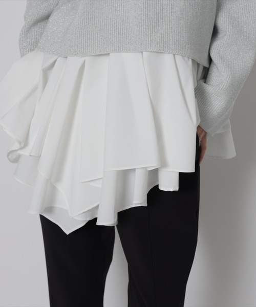 「CADUNE」 長袖ニット 38 ホワイト レディース_画像4