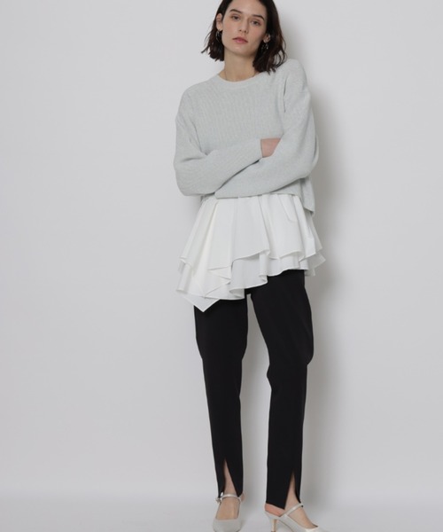 「CADUNE」 長袖ニット 38 ホワイト レディース_画像6